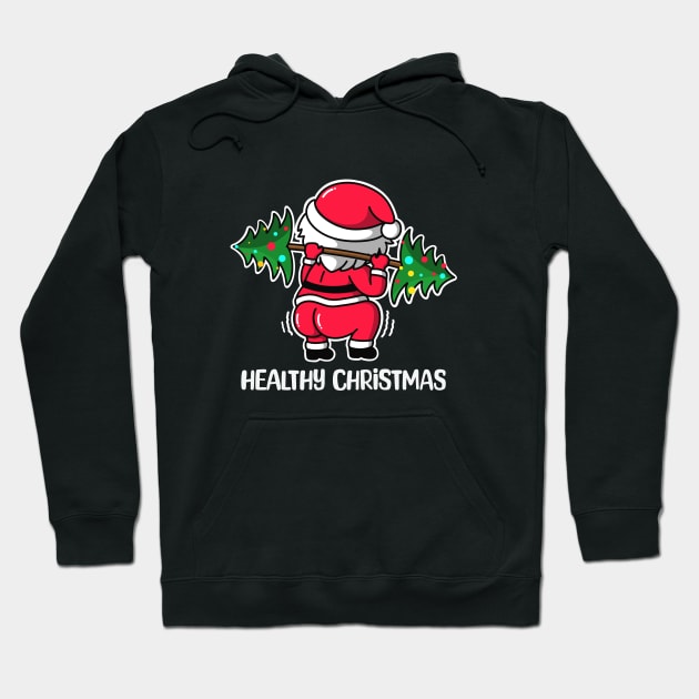 Funny Santa's Butt - Healthy christmas Hoodie by Nine Tailed Cat